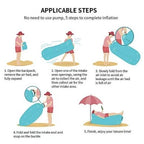 Inflatable Lounger - Portable Air Sofa for Beach, Camping & Festivals