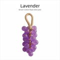 Crystal Grape Cluster Soap, Brown Cotton Hanging Loop, 160g