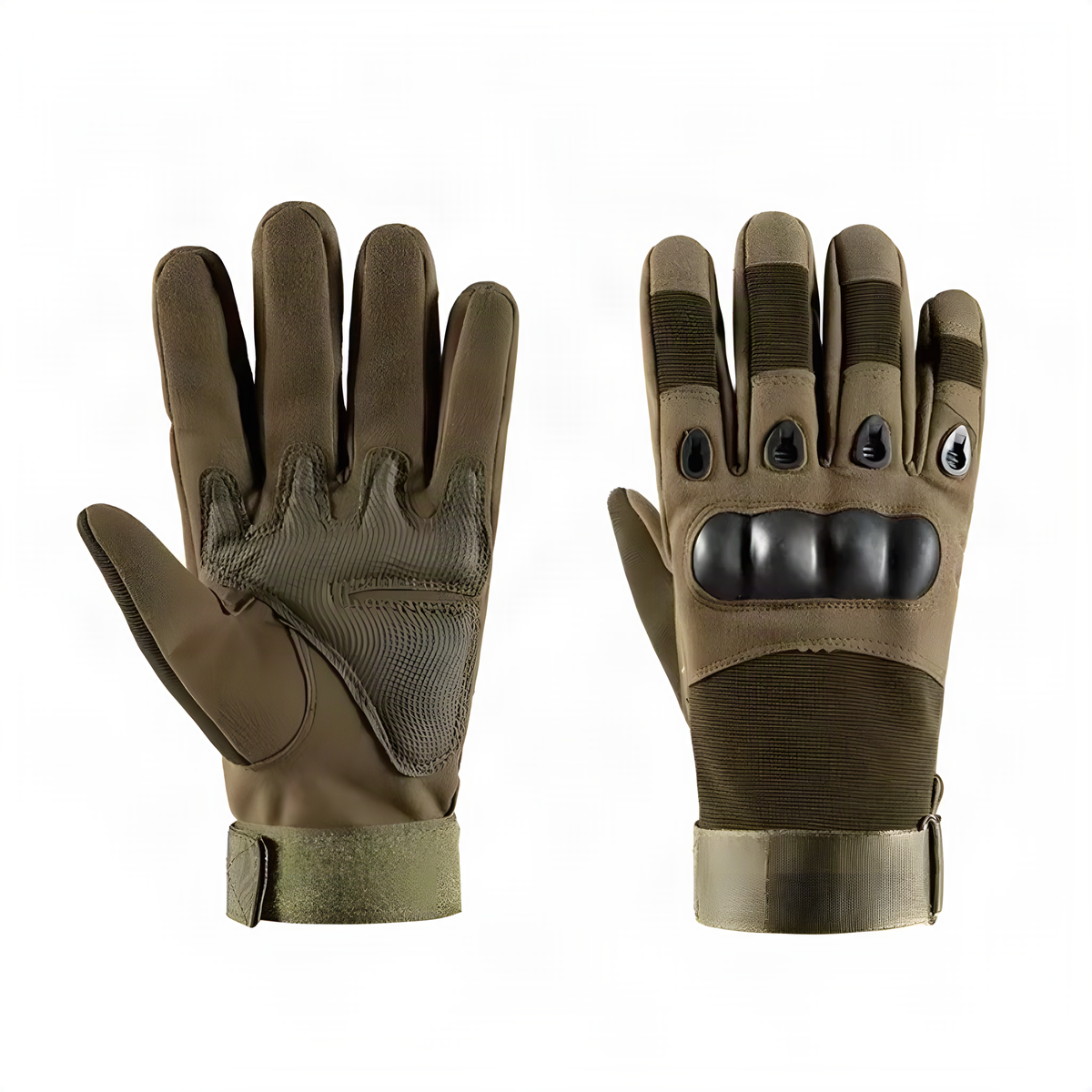 Full-Finger Motorcycle Gloves with Adjustable Wrist Straps