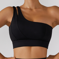 Women's One-Shoulder Sports Bra for Low-Impact Training