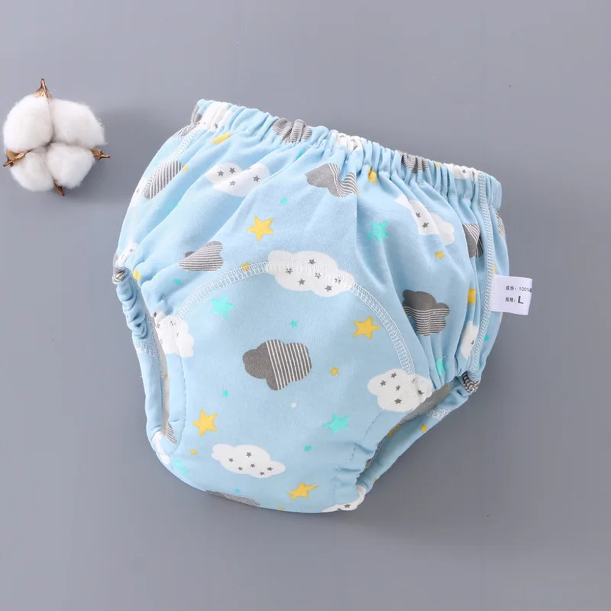 Washable Toddler Training Pants with Cotton and Elastic Waist