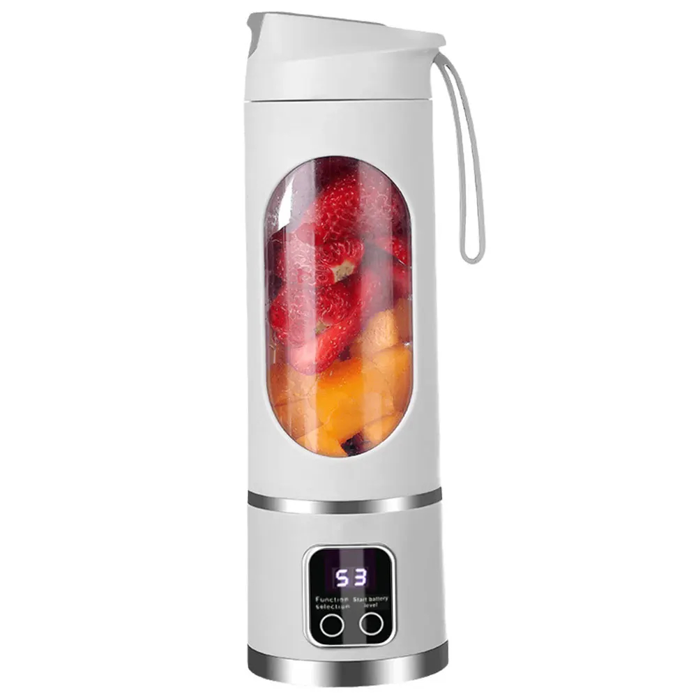 Portable Blender Cup 450ml USB Rechargeable 8-Blade