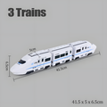 High-Speed Train Toy, Connected 3-, 4- or 5-Car Options