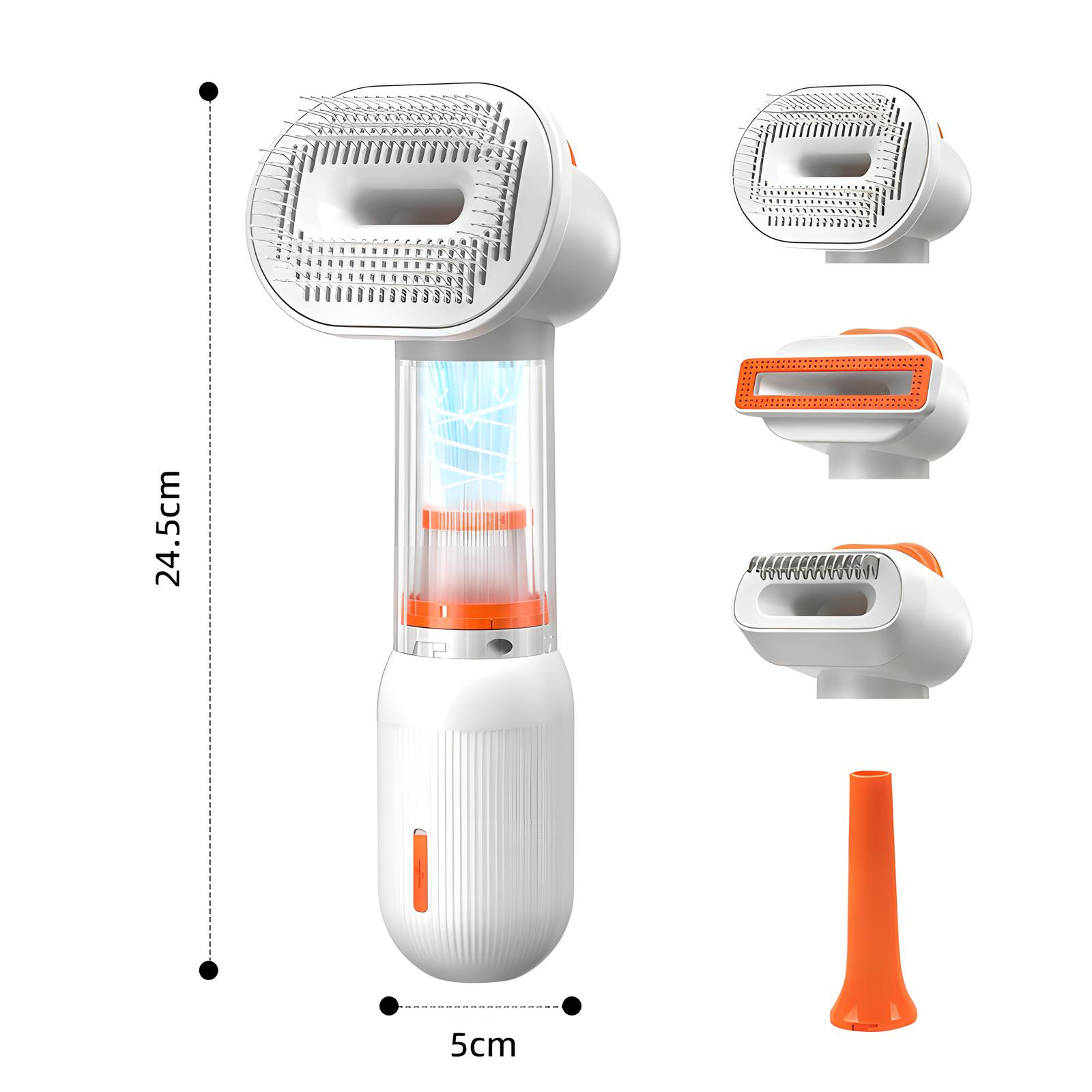 4-in-1 Electric Pet Grooming & Hair Removal Brush