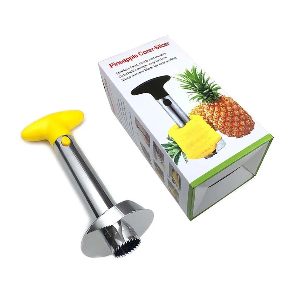 Stainless Steel Pineapple Corer - Easy Slicer & Peeler Tool