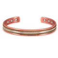 Adjustable Copper Ring & Bracelet Set Fashion Jewelry CR CB