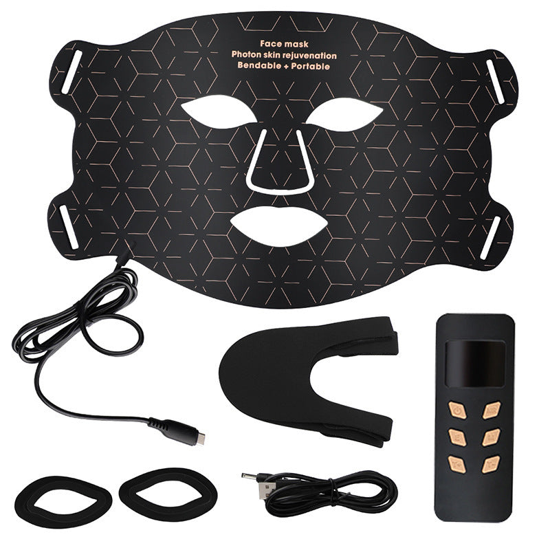 LED Face Mask Red Light Therapy 630nm & 850nm 4 Modes