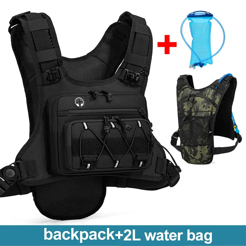 Lightweight Running Hydration Chest Pack Vest Oxford