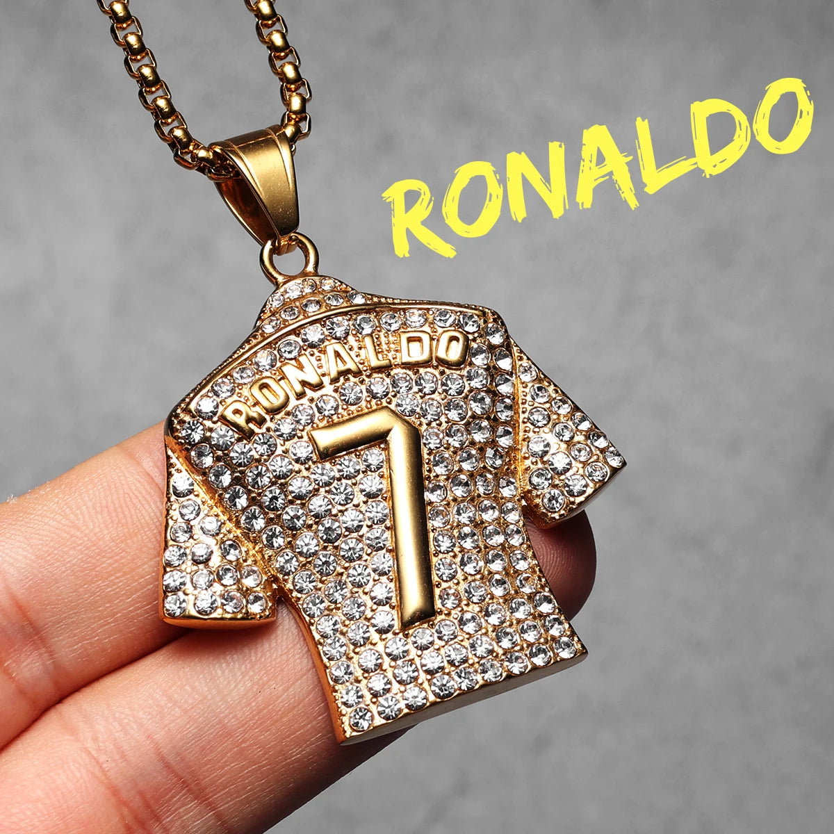 Soccer Jersey Pendant Necklace – Titanium Steel Fan Gift