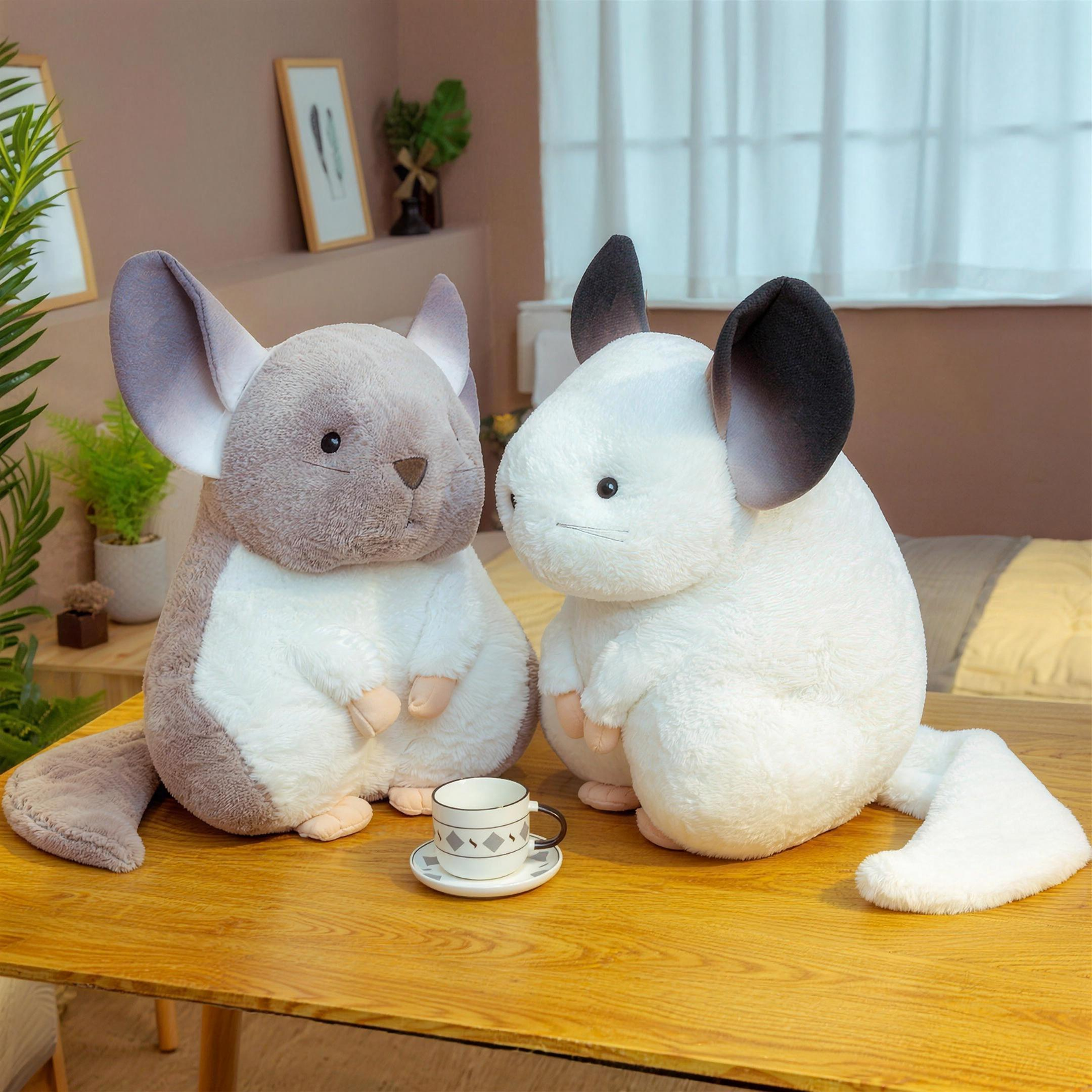 Chubby Chinchilla Plush Toy - Soft Stuffed Animal 3 Sizes