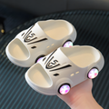 Kids' Light-Up Car Slippers with Open Toes and Wheel Details