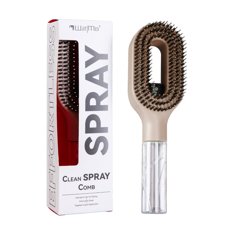 2-in-1 Mist Spray Detangling Hair Brush Anti-Static