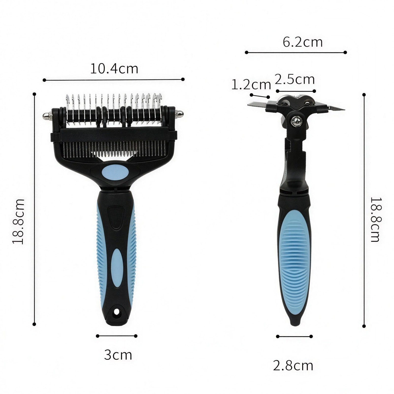3-in-1 Pet Dematting Comb for Dogs & Cats