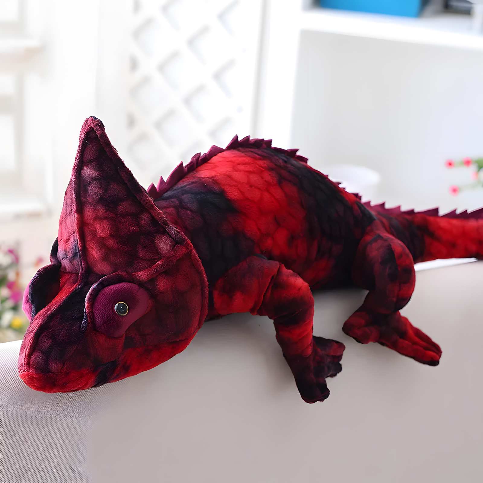 Realistic Chameleon Plush Toy 70cm & 1m Reptile Stuffed Animal