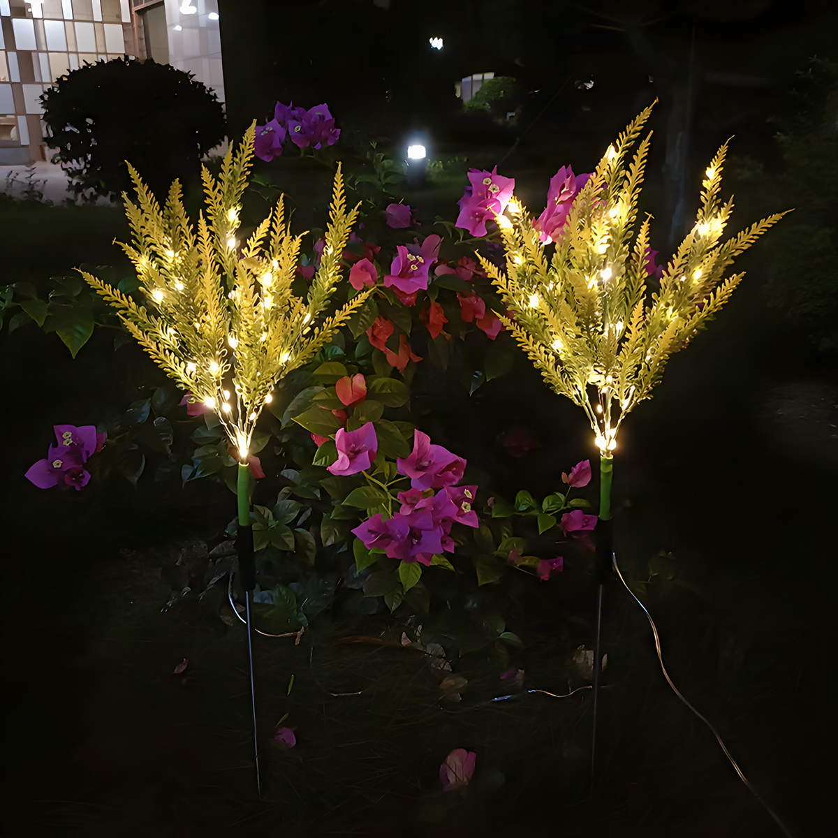Solar Lavender-Style Garden Stake Light in Five Color Options