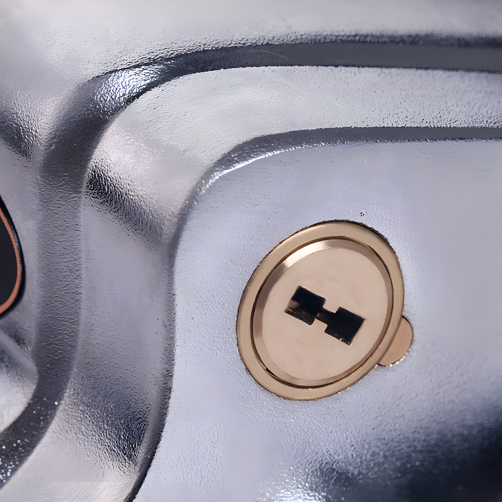 Metal Steering Wheel Security Lock with Non-Slip Handle