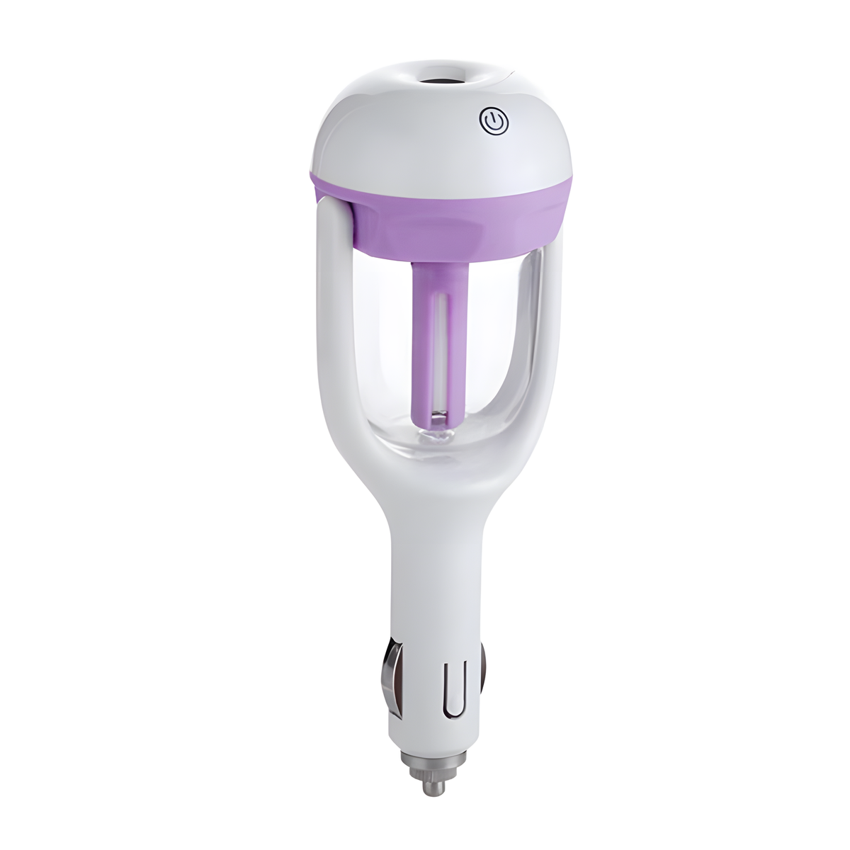 Compact Car Socket Humidifier with Visible Water Reservoir