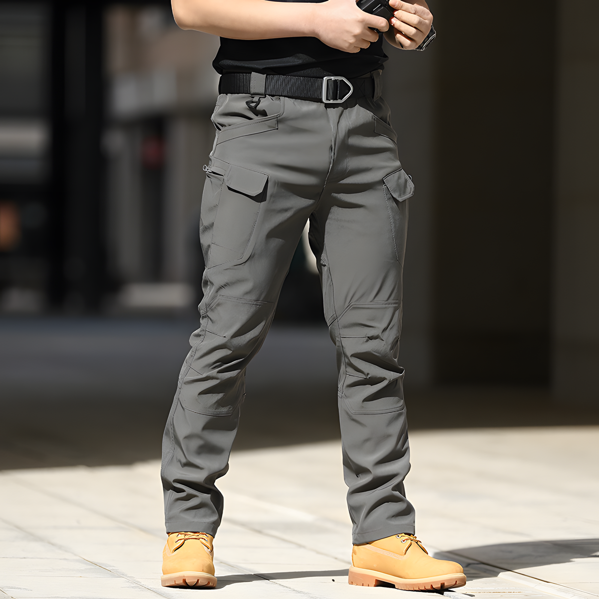 Stretch Outdoor Utility Pants with Multiple Pockets for Travel