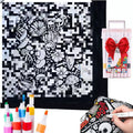 DIY Coloring Velvet Blanket with 12 Fabric Markers