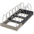 Adjustable Pot Lid Rack for Organized Cookware Storage at Home