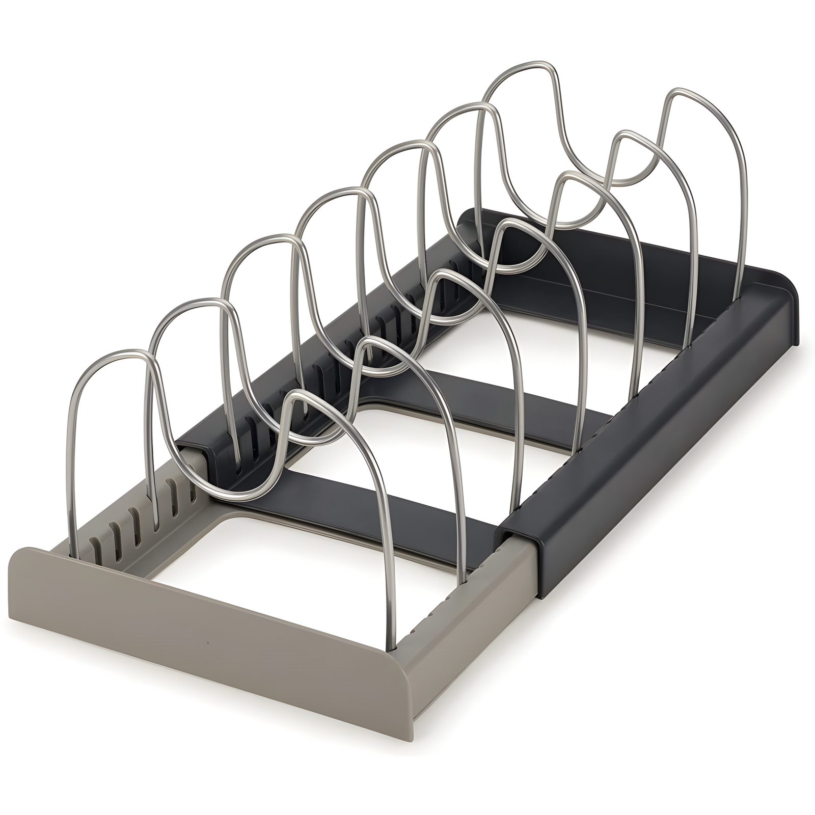 Adjustable Pot Lid Rack for Organized Cookware Storage at Home