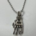 Retro Mechanical Hand Pendant Necklace for Themed Styling