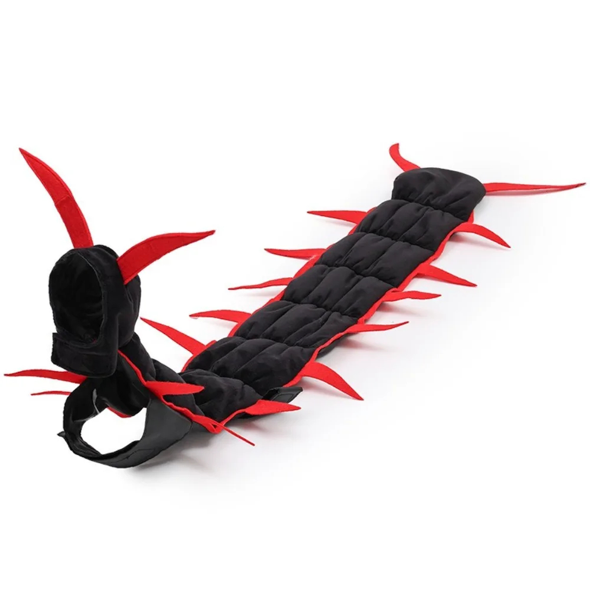 Fluffy Centipede Halloween Cat Costume with Hood and 3D Legs