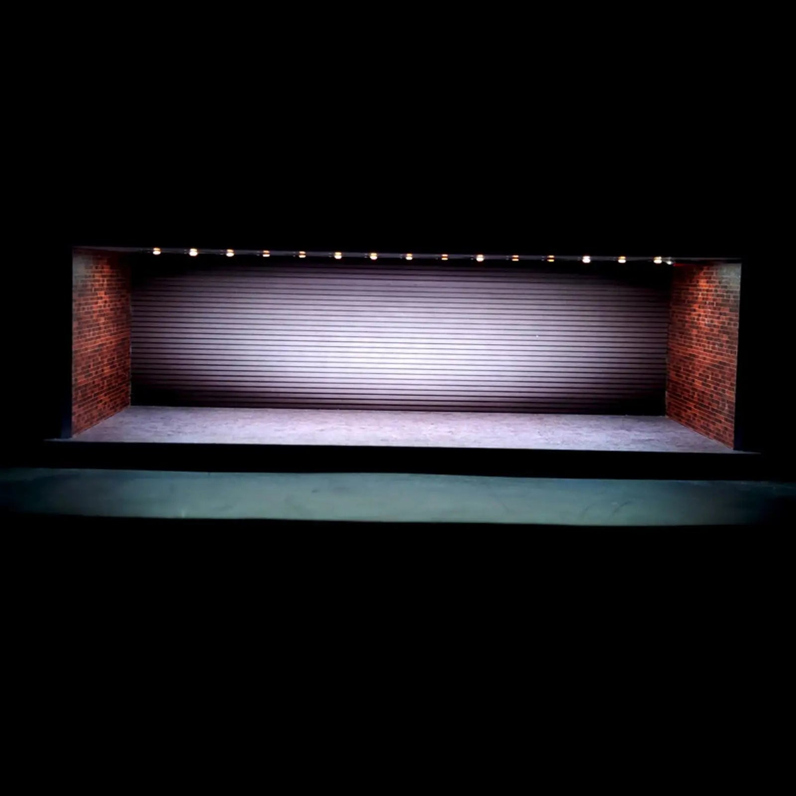 Professional Scale Model Car Display Cabinet (Garage Theme & Collector Protection)