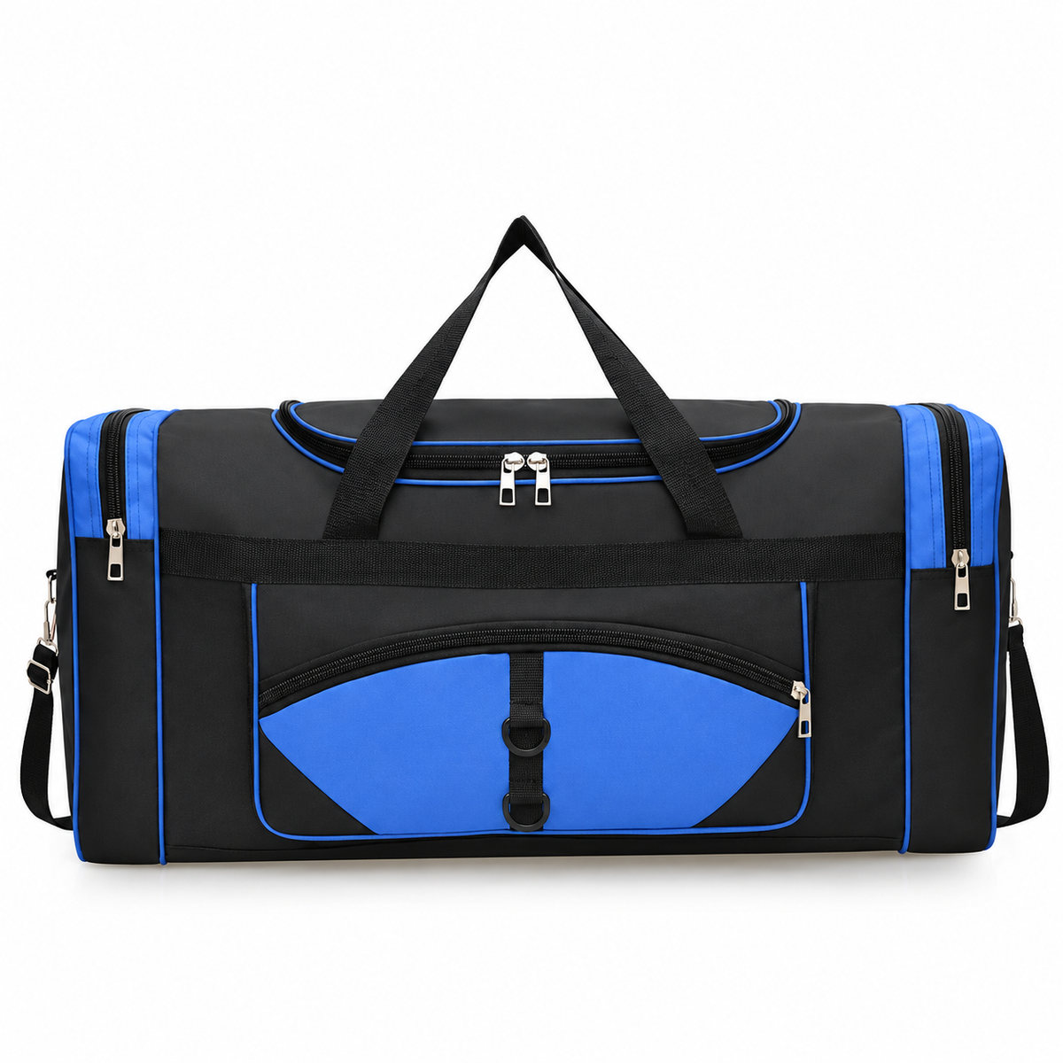 Large Nylon Travel Duffel Bag, 71 cm and Zippered Pockets