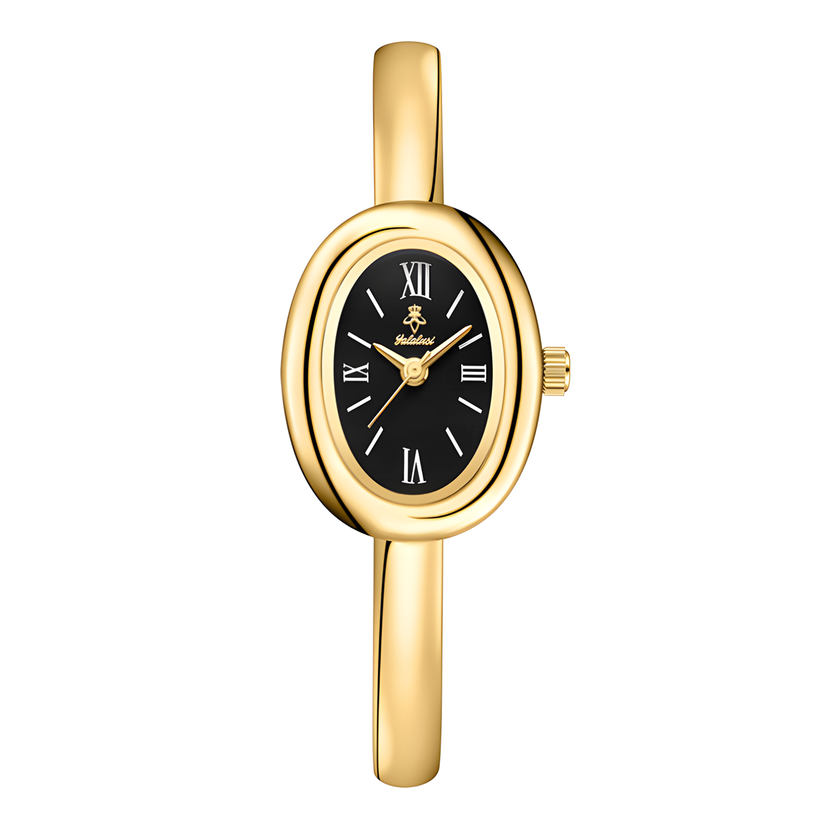Oval Bracelet Watch with Quartz Movement and Color Options