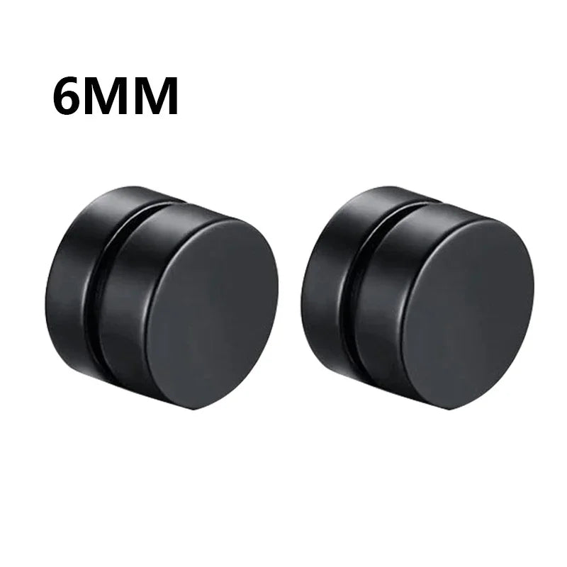 Magnetic Clip-On Zircon Stud Earrings – No Piercing Required