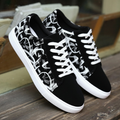 Abstract-Print Low-Top Lace-Up Sneakers in Three Colorways