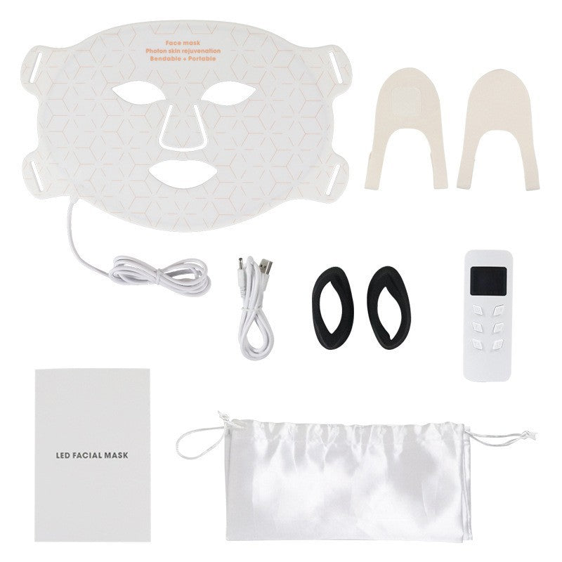 LED Face Mask Red Light Therapy 630nm & 850nm 4 Modes