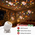USB Projection Night Light, Ocean or Christmas Scene Options