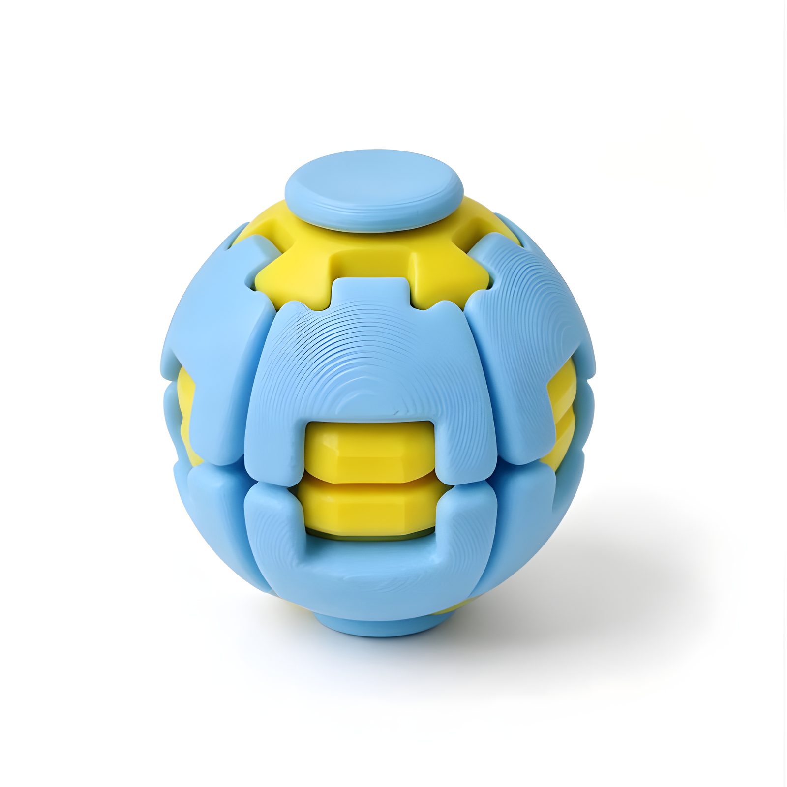 Press and Spin Fidget Ball Tactile Desk Toy 6.5cm 9 Colors
