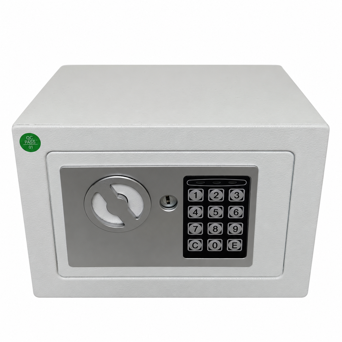 Compact Electronic Keypad Safe, Steel Box and Key Override