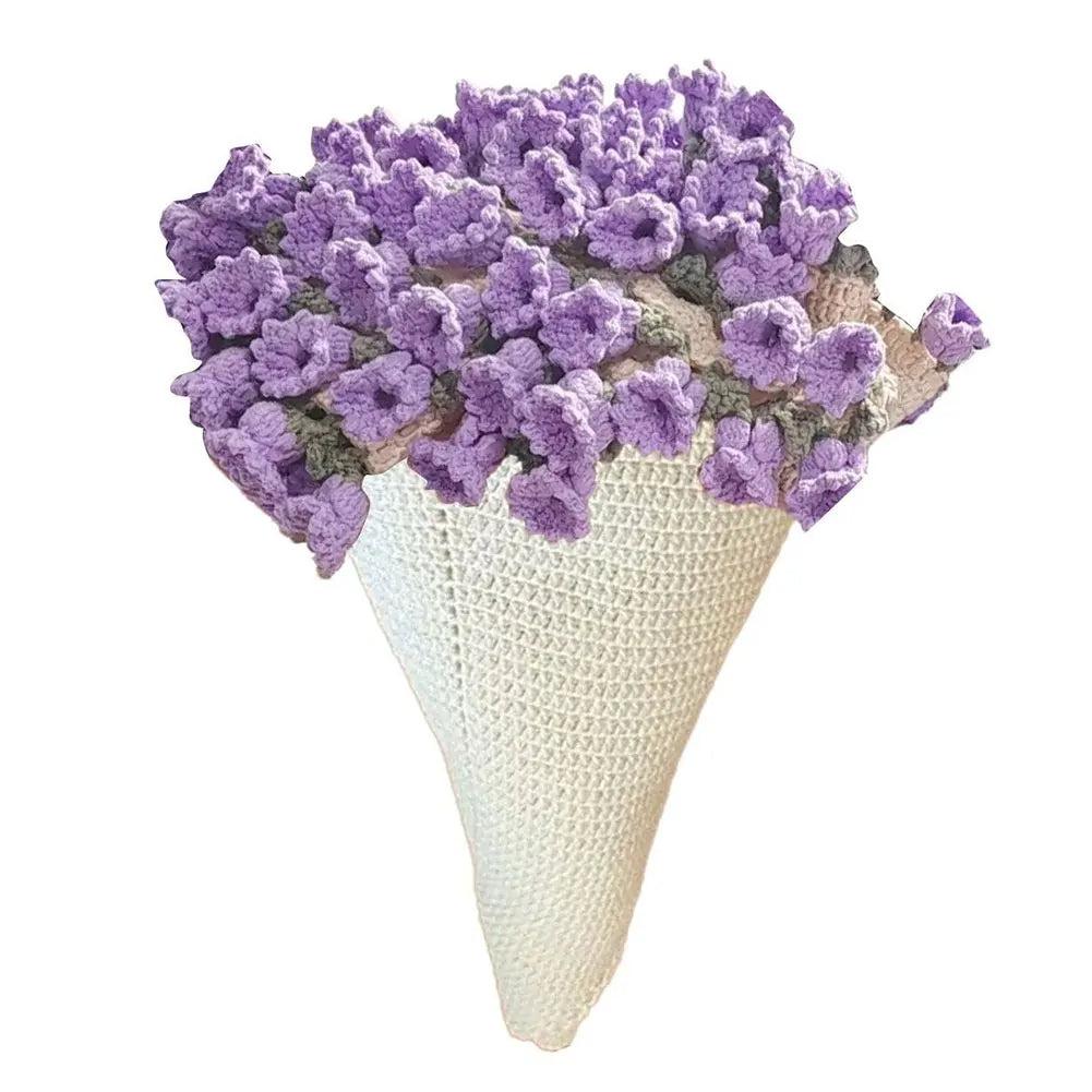 Crochet Rose Bouquet Blanket - Handmade Flower Throw Blanket