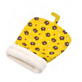 Plush Cat Sleeping Bag with Fold-Over Cuff and Cotton Filling