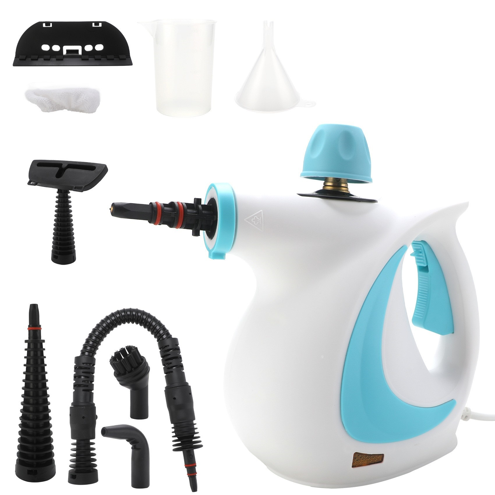1050W Handheld High-Pressure Steam Cleaner 6-Attachment Kit