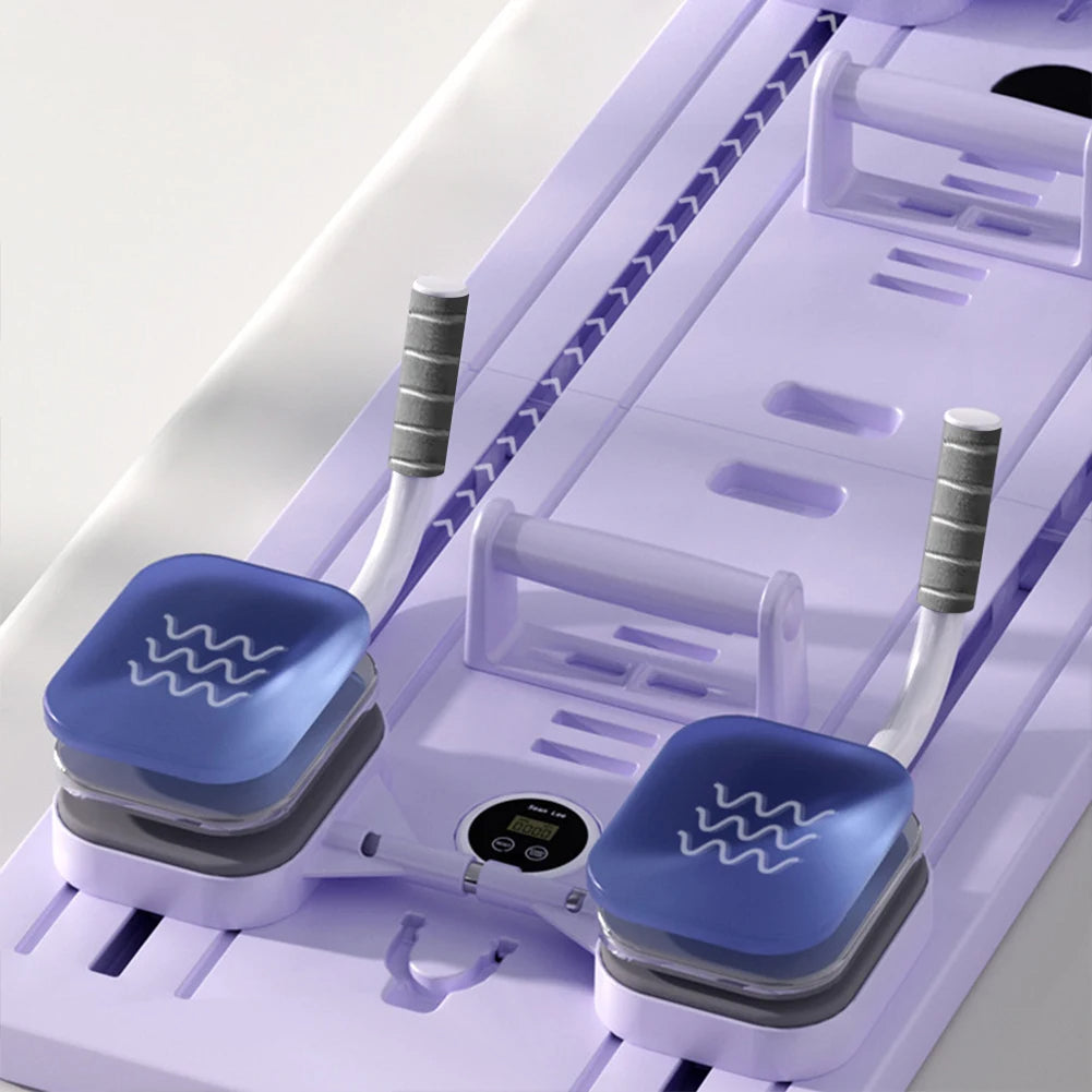 Multifunctional Abdominal Board - Foldable Core Trainer with Resistance Bands