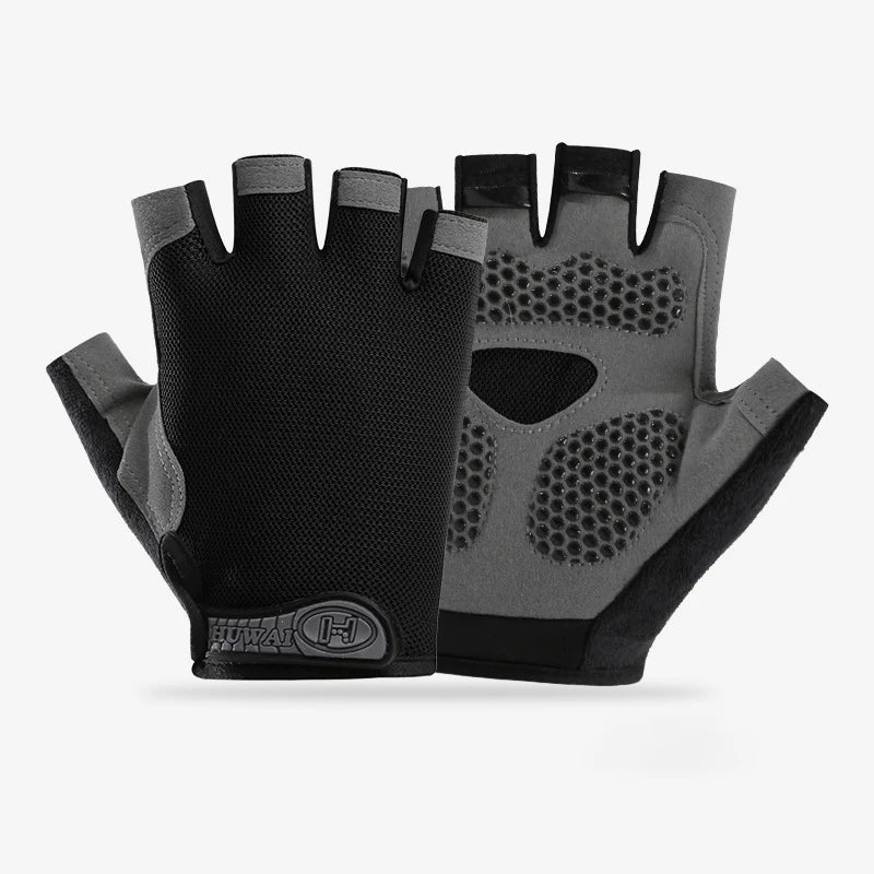 Fingerless Gym Gloves Anti-Slip Breathable for Men & Women