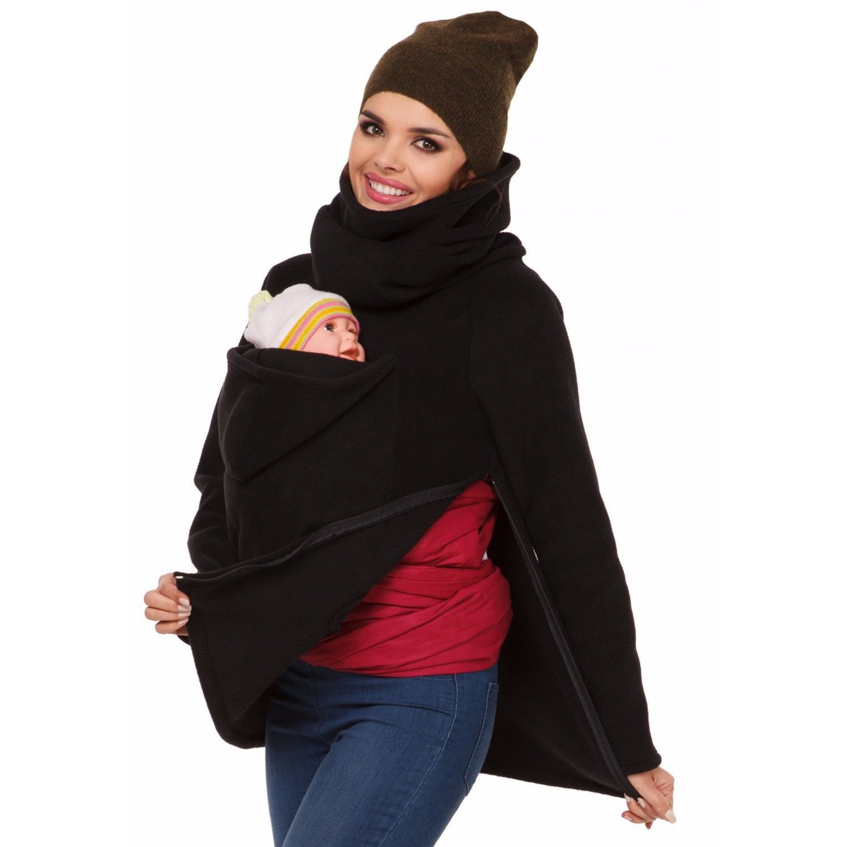 Hooded Pouch Sweatshirt, Adult Sizes S–XXL, 3 Colors