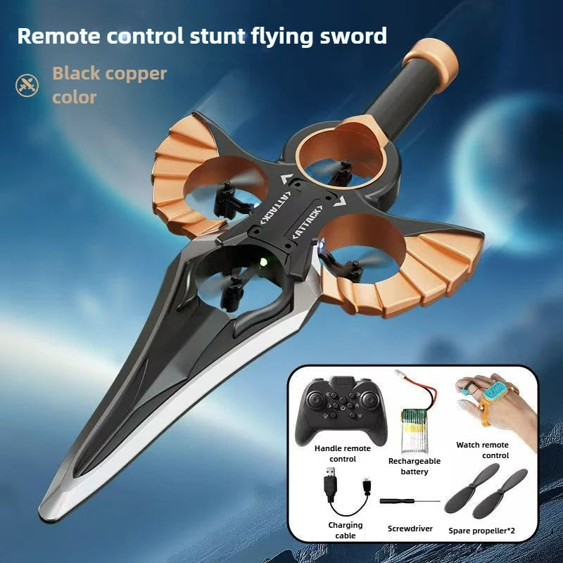 Flying Sword Drone - LED Light Up Hovering Boomerang Toy for Kids & Adults