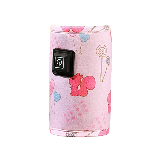 Portable Baby Bottle Warmer USB Travel Compact 3-Level Heat