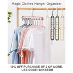 9-in-1 Smart Folding Closet Hanger (Multi-functional Space Saver) - TradixPro