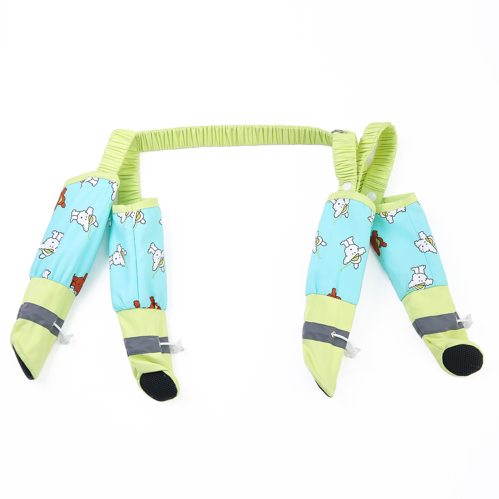 Waterproof Dog Leg Pants with Built-In Boots S-XXL 7 Prints