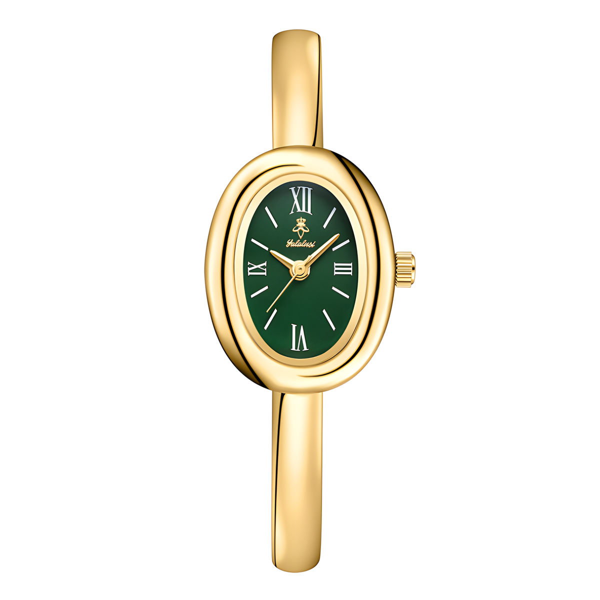 Oval Bracelet Watch with Quartz Movement and Color Options
