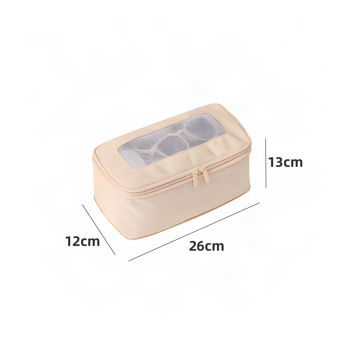 Individual Mesh Packing Cube, Zippered Suitcase Organizer