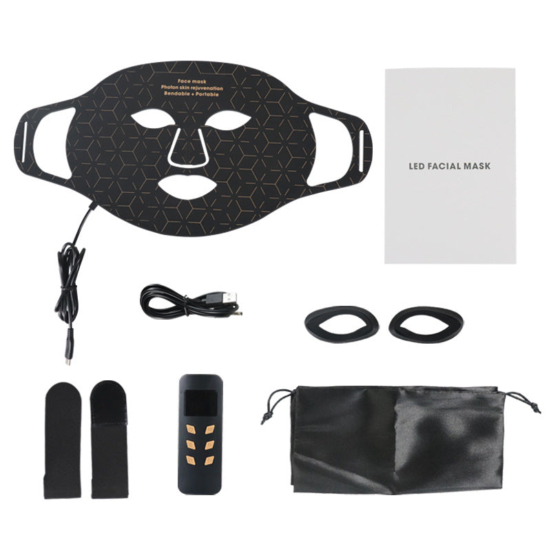 LED Face Mask Red Light Therapy 630nm & 850nm 4 Modes