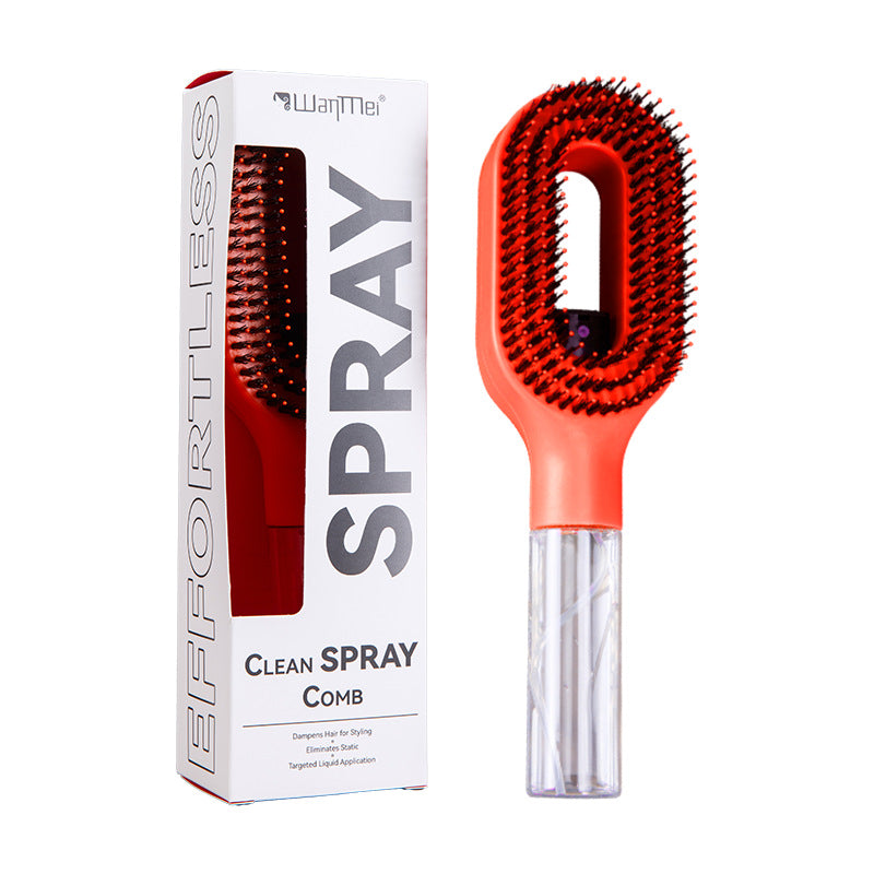 2-in-1 Mist Spray Detangling Hair Brush Anti-Static